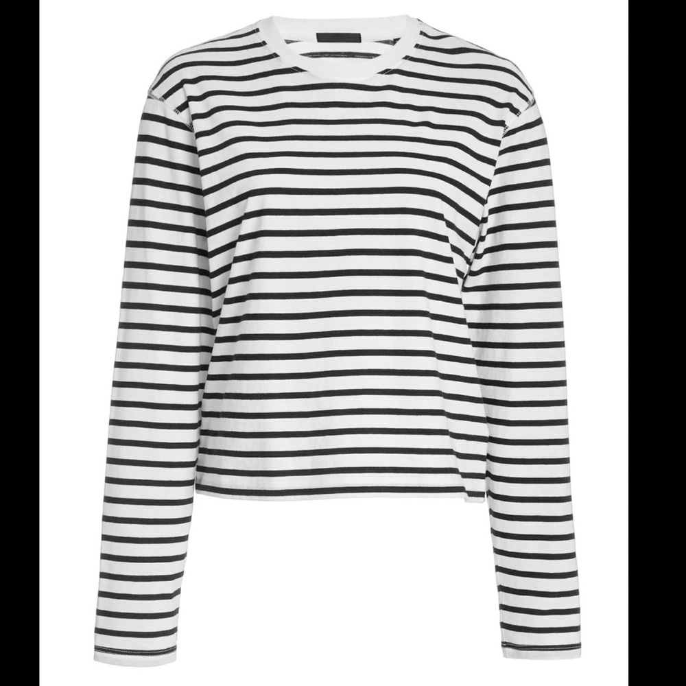ATM Anthony Thomas Melillo women’s Monochrome Striped long sleeve Tee